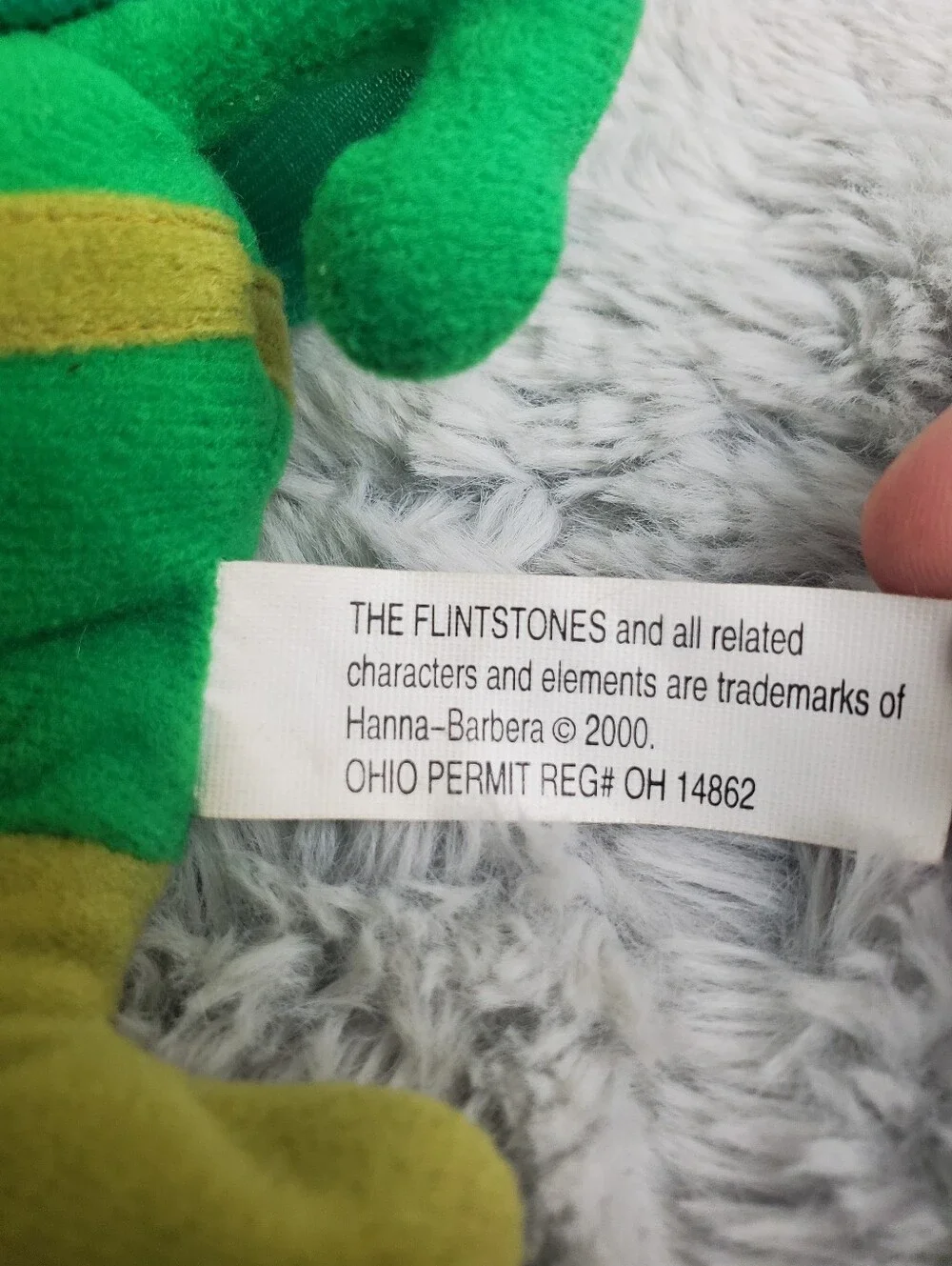 Vintage RARE HTF The Flintstones The Great GAZOO Plush 9 inch: Read